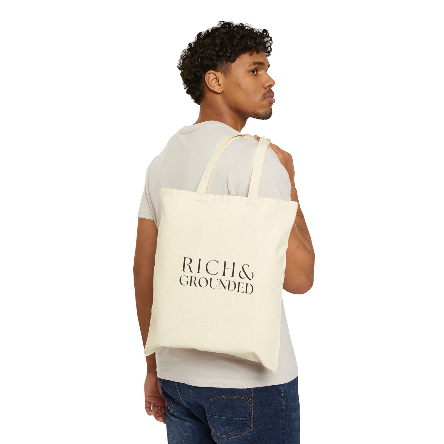 Rich & Grounded Cotton Canvas Tote Bag
