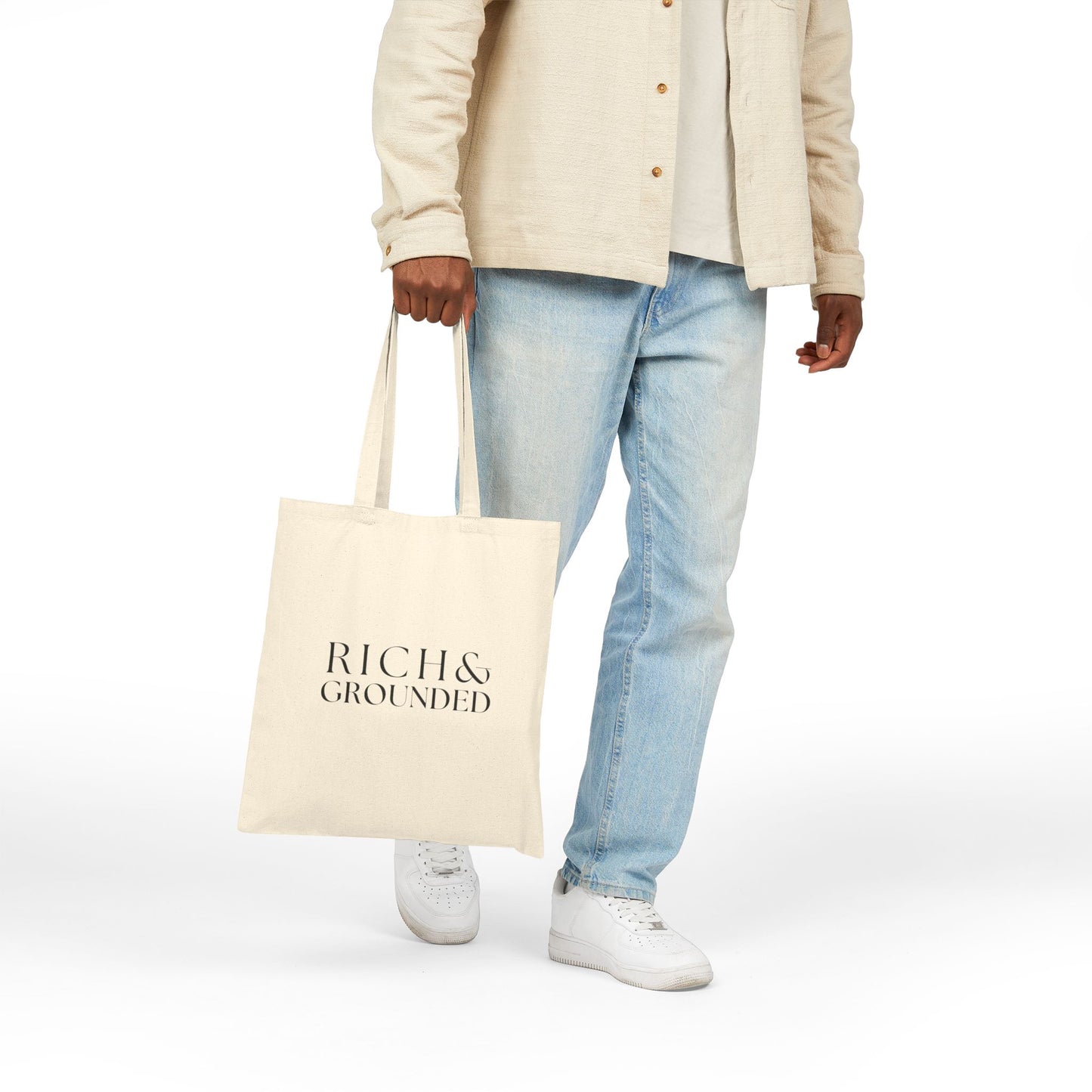 Rich & Grounded Cotton Canvas Tote Bag