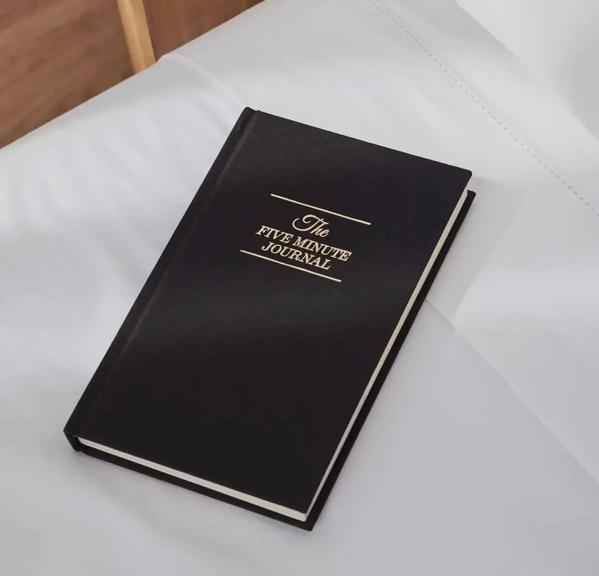 The Five Minute Journal Black - Daily Guided Gratitude
