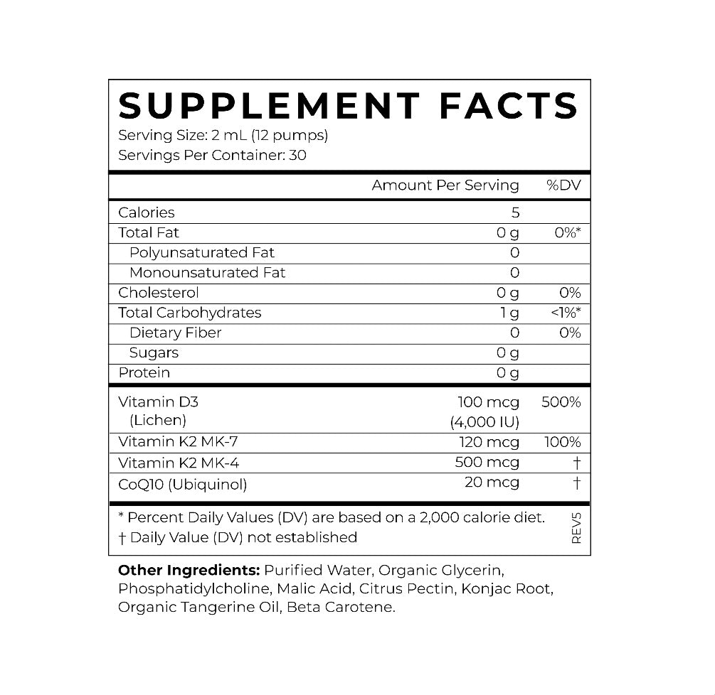 Vitamin D3 + K2 + CoQ1O - Cymbiotika