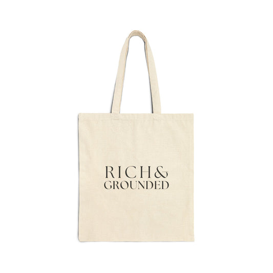 Rich & Grounded Cotton Canvas Tote Bag