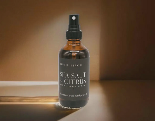 Sea Salt + Citrus - 4 oz Amber Glass Room + Linen Spray