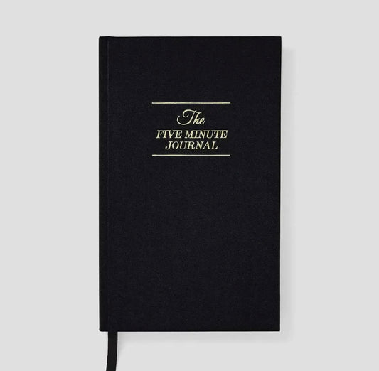 The Five Minute Journal Black - Daily Guided Gratitude