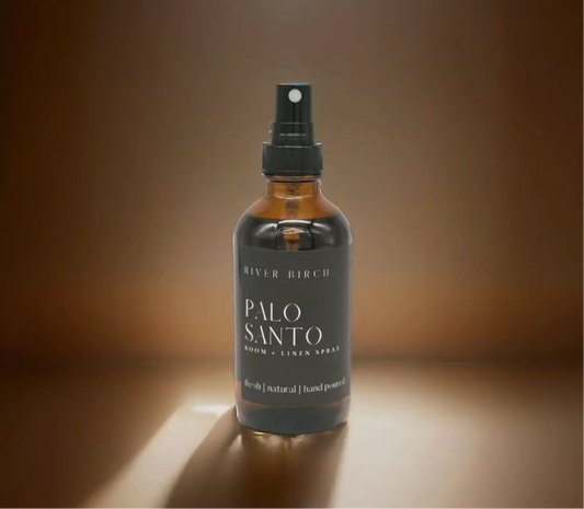 Palo Santo - 4 oz Amber Glass Room + Linen Spray